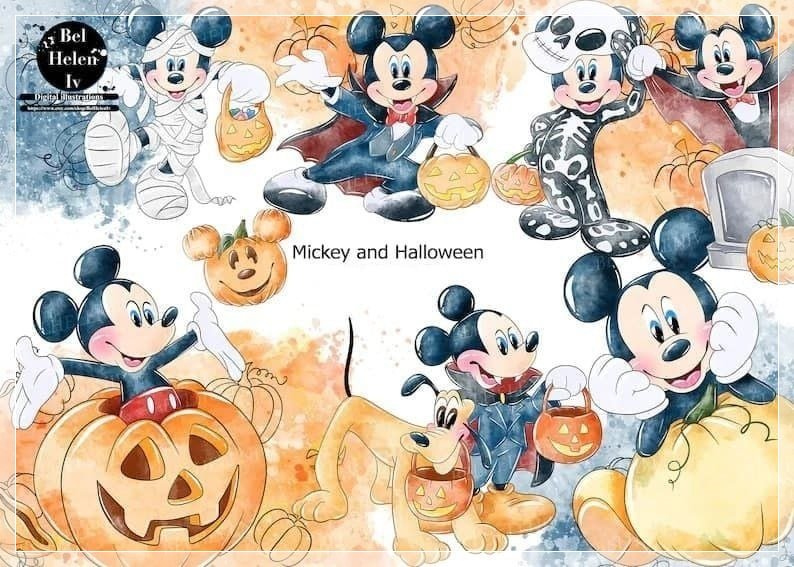 Kit Digital Helen Halloween Mickey And Halloween 10
