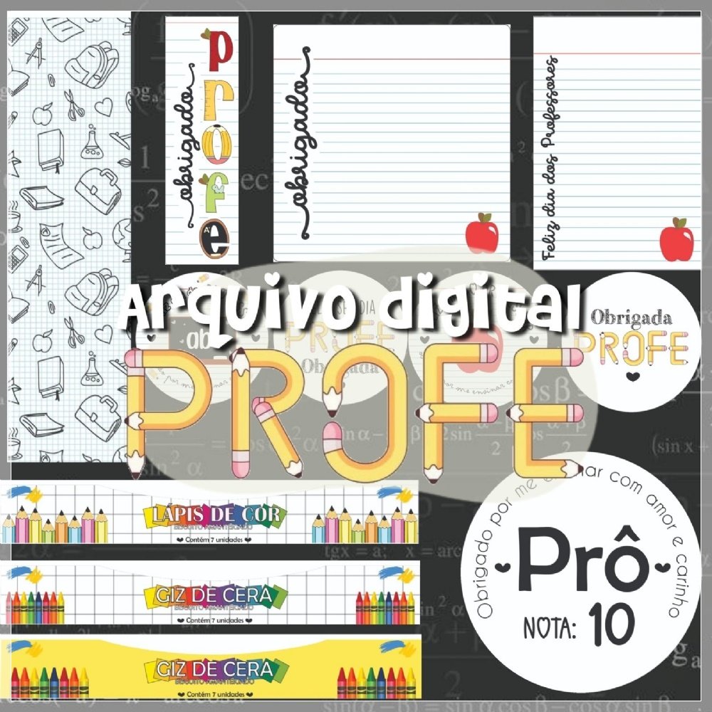 Kit Digital It Candy Professores 23