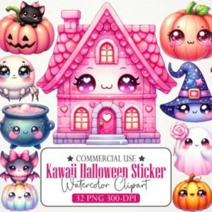 Kit Digital Kawaii Blush Halloween 1