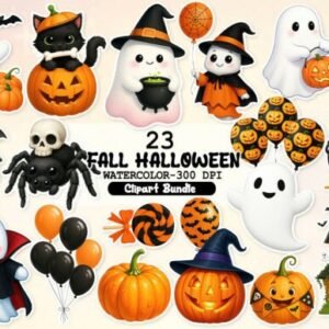 Kit Digital Kawaii Fall Halloween 1