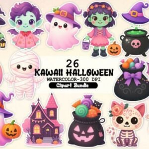 Kit Digital Kawaii Halloween 3