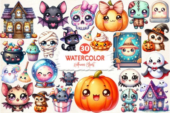 Kit Digital Kawaii Halloween 3