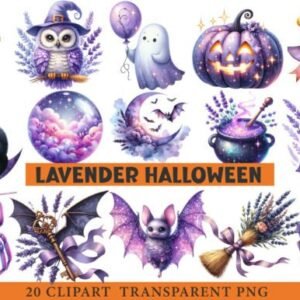 Kit Digital Lavanda Halloween 13