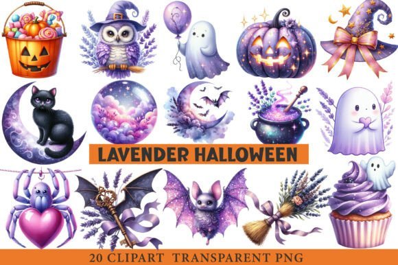 Kit Digital Lavanda Halloween 13