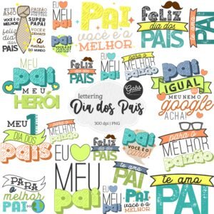 Kit Digital Lettering Meu Pai É O Melhor 4