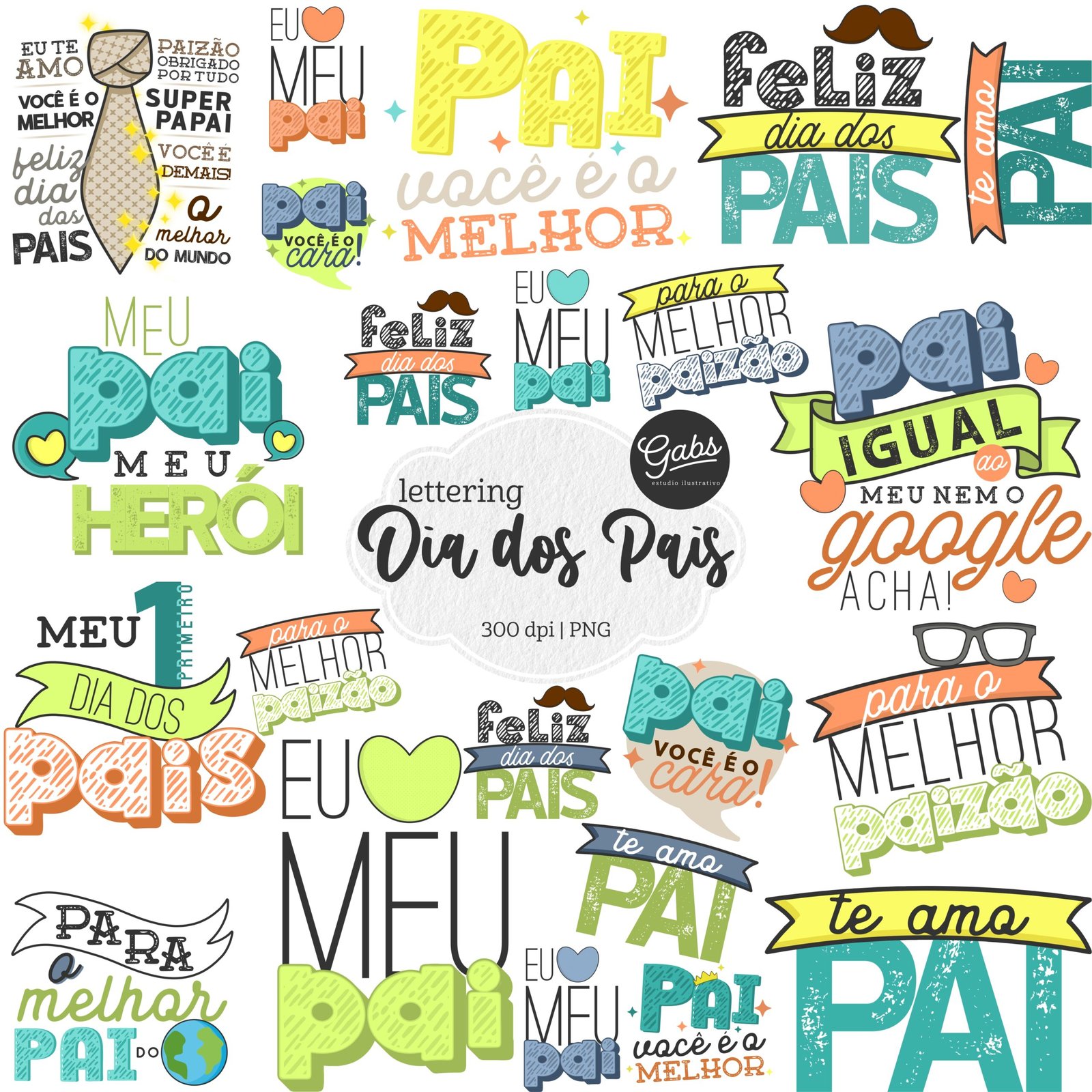 Kit Digital Lettering Meu Pai É O Melhor 4