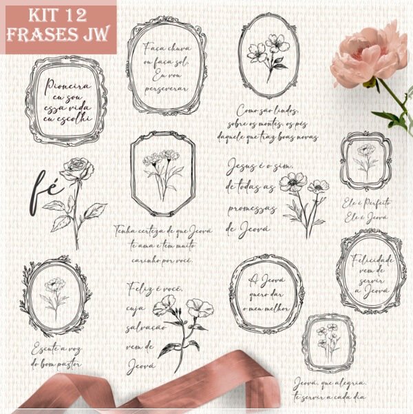 Kit Digital Lettering Pioneira Testemunha De Jeová 10