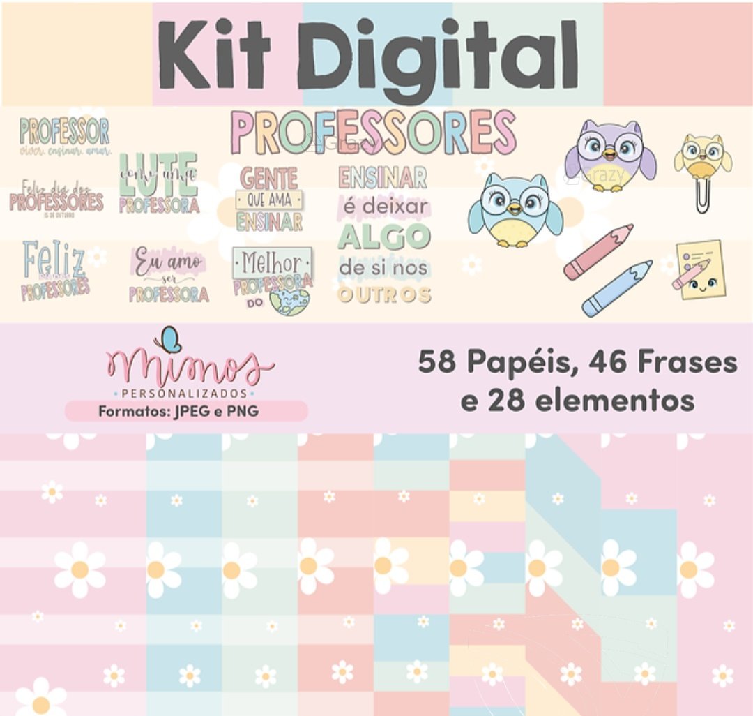 Kit Digital Love Professoras 2