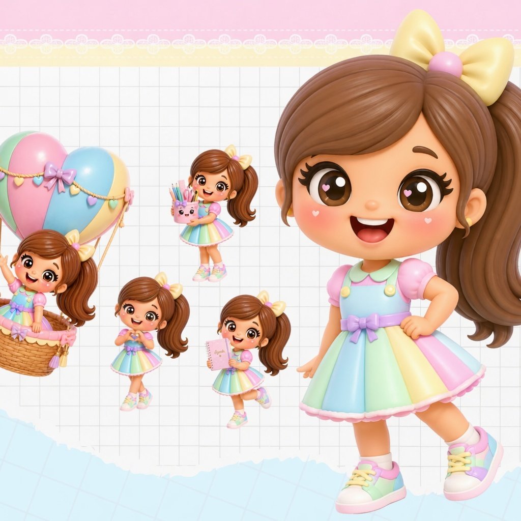 Kit Digital Mascote Candy Fofa 4