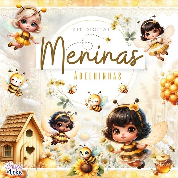 Kit Digital Meninas Abelhinhas 2