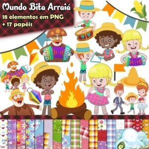 Kit Digital Mundo Bita Arraiá Festa Junina São João
