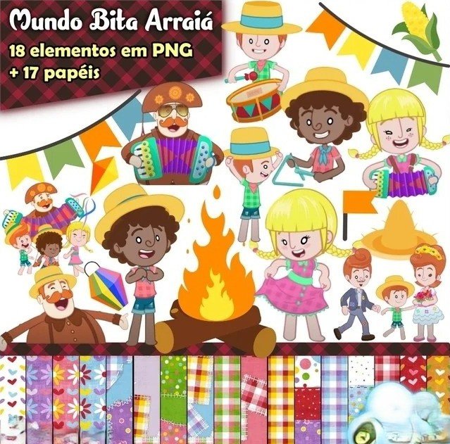 Kit Digital Mundo Bita Arraiá Festa Junina São João