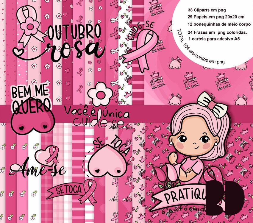 Kit Digital Outubro Rosa 1