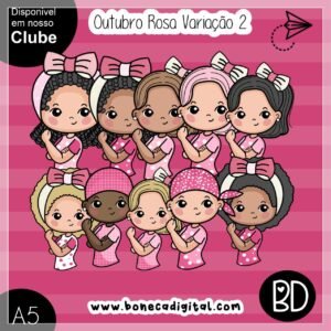 Kit Digital Outubro Rosa Variação 4