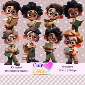 Kit Digital Pack Professores Fofinhos 3