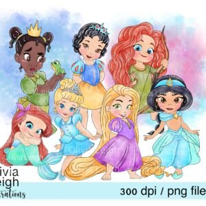 Kit Digital Princesas Baby 10