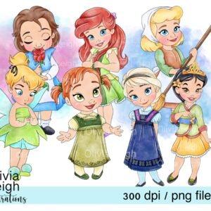 Kit Digital Princesas Baby 11