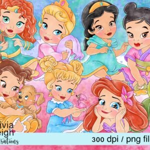 Kit Digital Princesas Baby 9