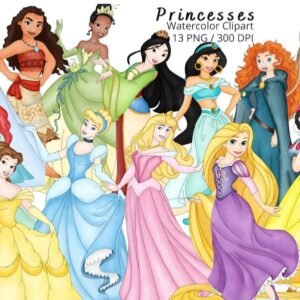 Kit Digital Princesas 18
