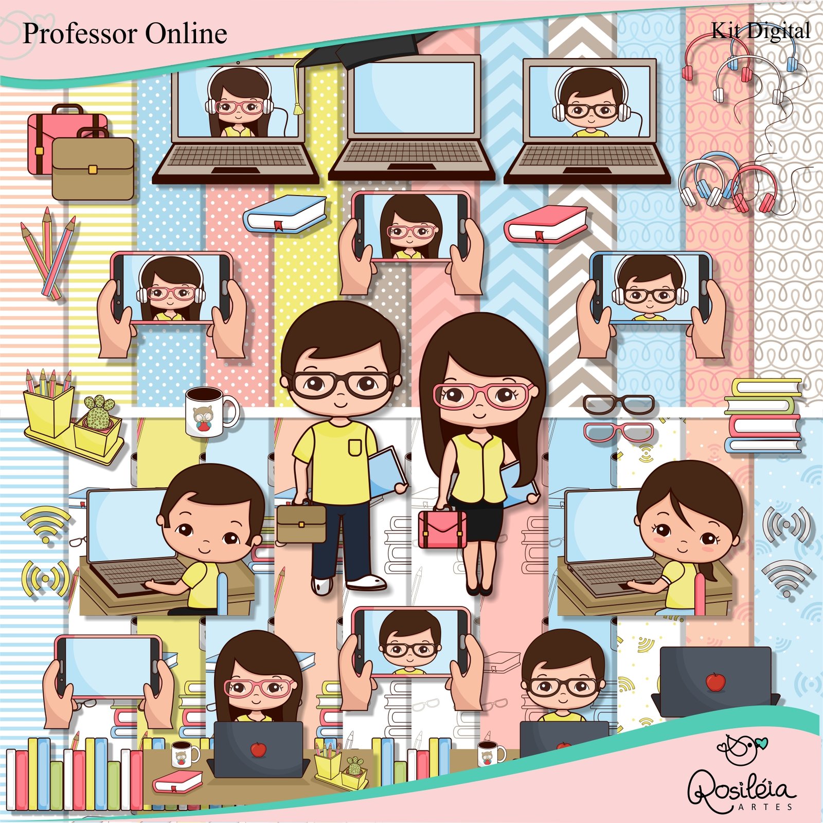 Kit Digital Professor Online Elementos 13