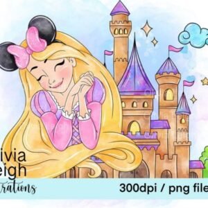 Kit Digital Rapunzel Cute 14