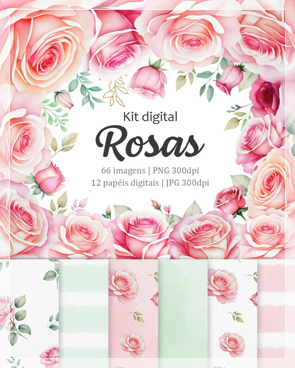 Kit Digital Rosas 13