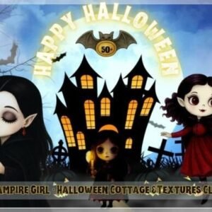 Kit Digital Spooky Halloween Vampire 3