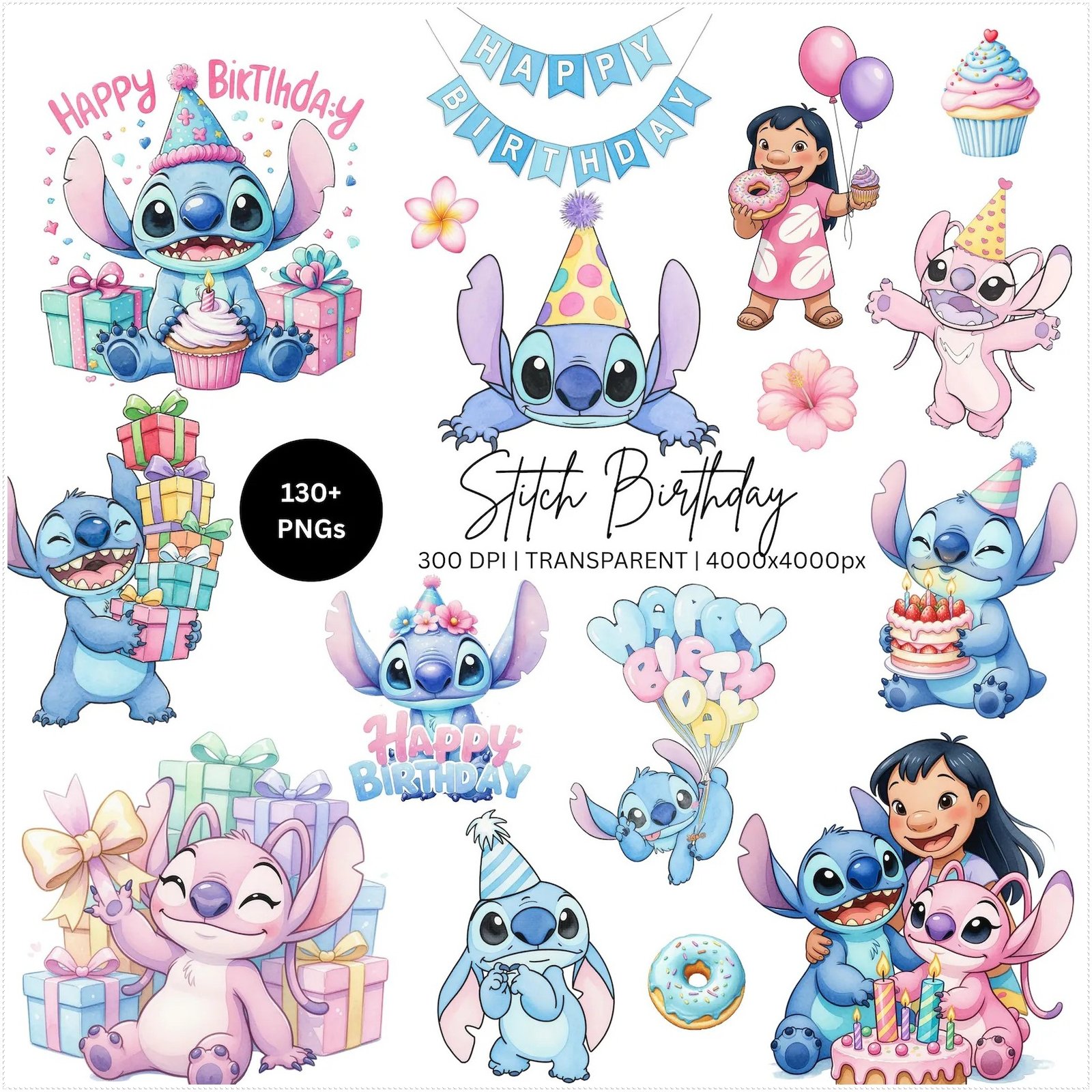 Kit Digital Stitch Em Aquarela 1