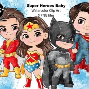 Kit Digital Super Herois Baby Cute 2 2