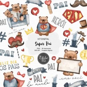 Kit Digital Super Pai Dia Dos Pais 2
