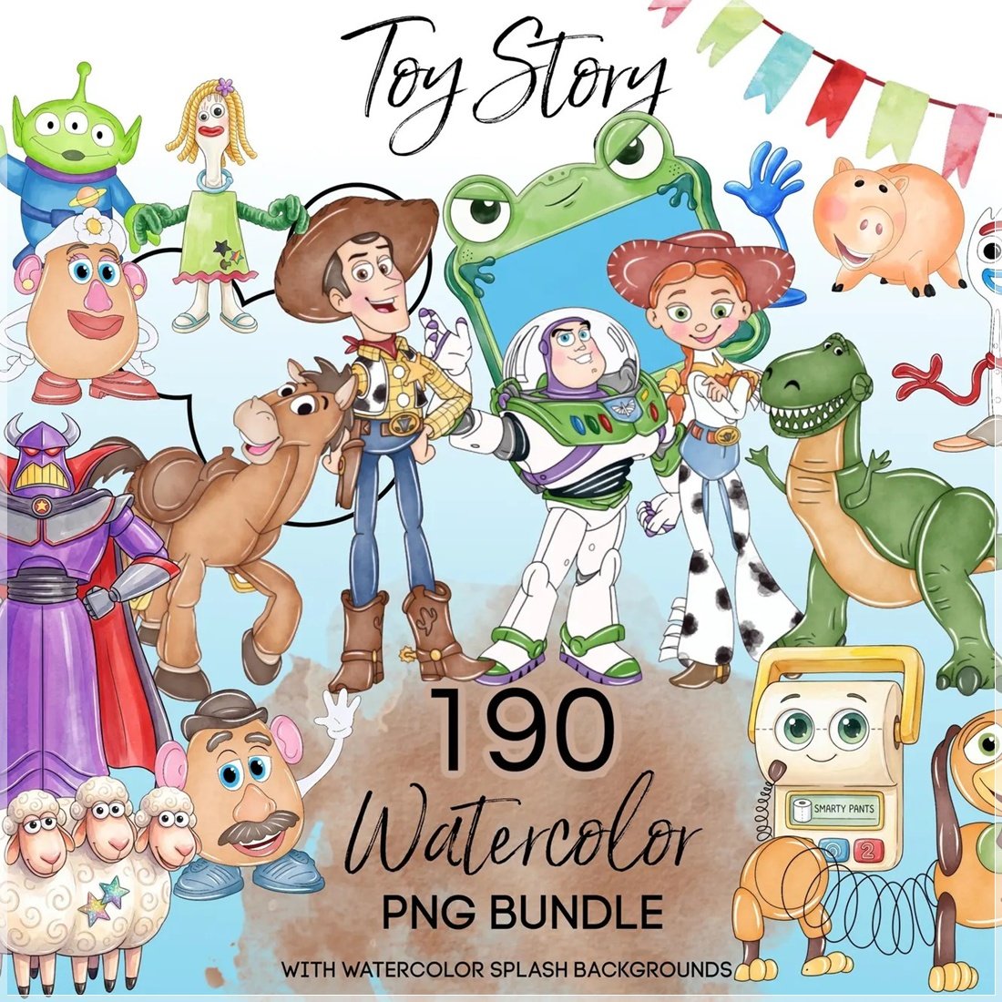 Kit Digital Toy Story5 Watercolor
