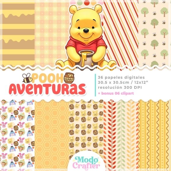 Kit Digital Ursinho Pooh 6