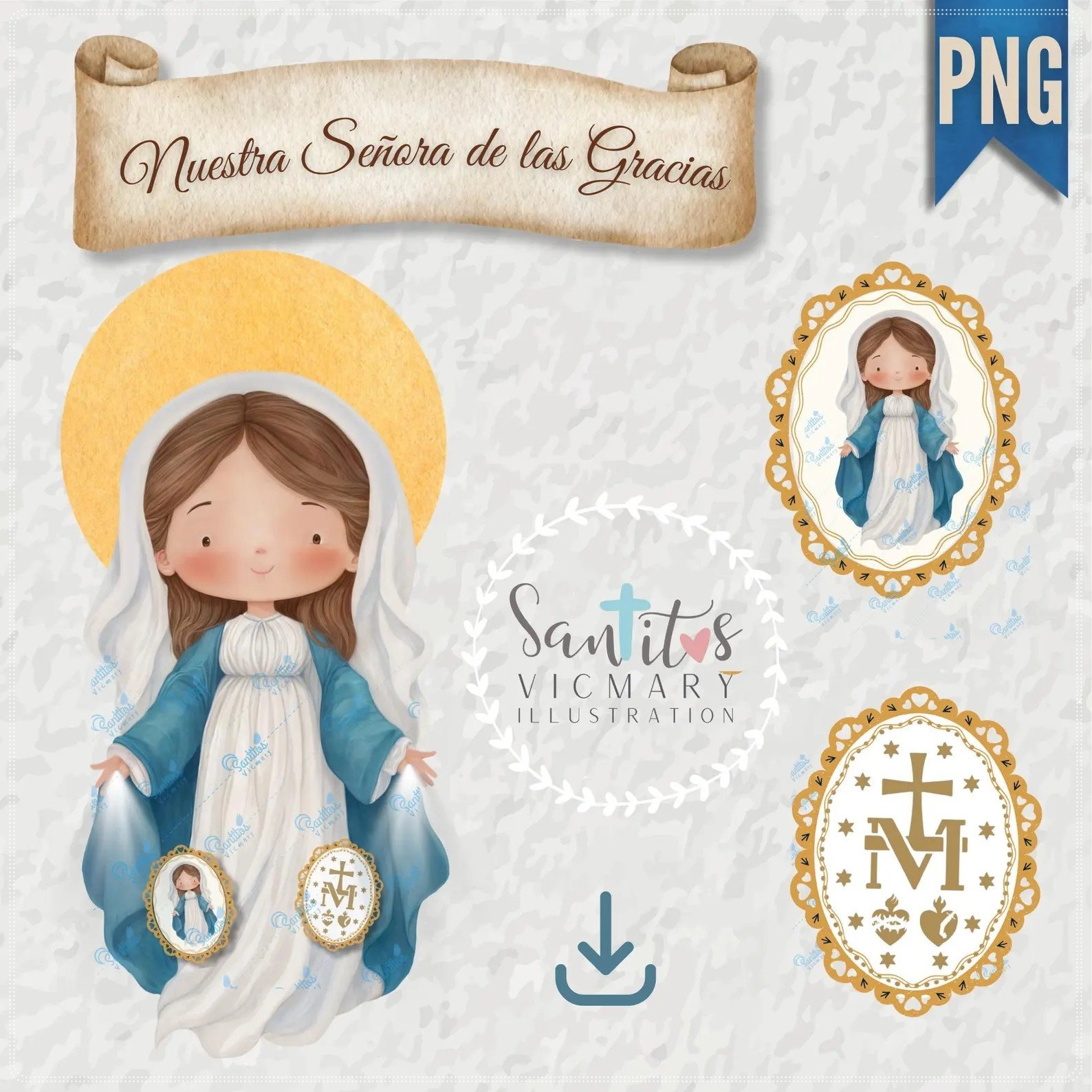 Kit Digital Virgen De La Milgrosa, De Nossa Senhora Das Graças 14
