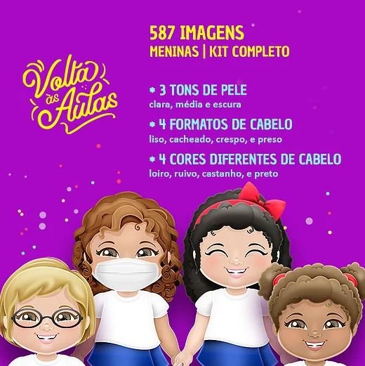 Kit Digital Volta Às Aulas Meninas 6