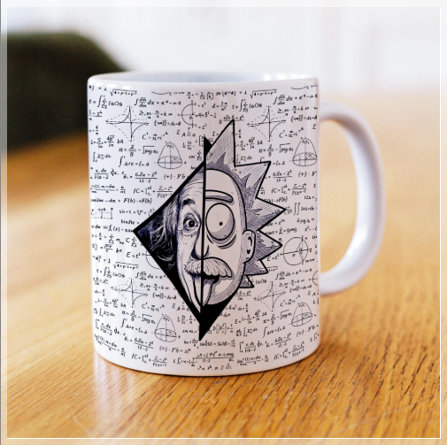 Sublimação Arte Digital Dia Dos Professores Rick & Morty