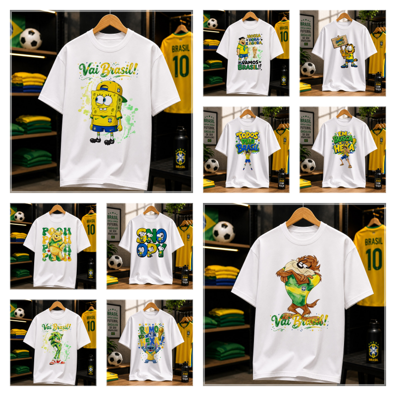 Sublimação Camisetas Copa Personagens