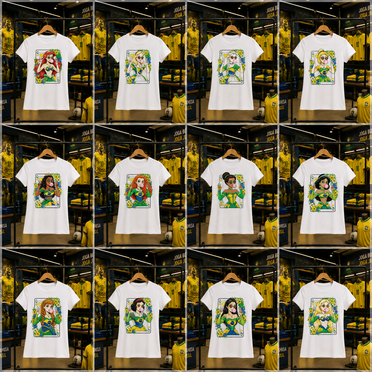 Sublimação Camisetas Princesas Copa