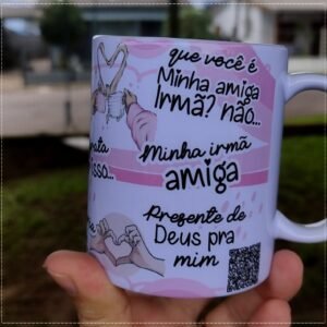 Sublimação Caneca Amiga Irmã