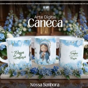 Sublimação Caneca Arte Nossa Senhora