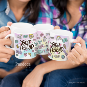Sublimação Caneca Best Friend