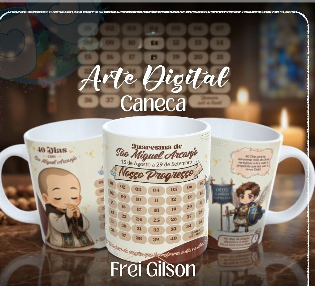Sublimação Caneca Calendário Quaresma