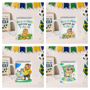 Sublimação Caneca Capivara Copa Do Mundo