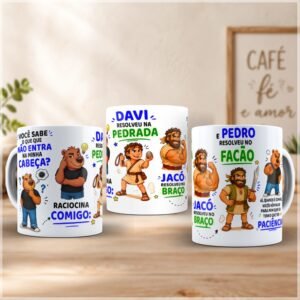 Sublimação Caneca Capivara Davi Jacó Pedro Paciência