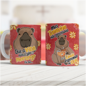 Sublimação Caneca Capivara
