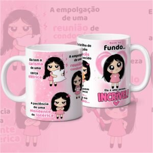 Sublimação Caneca Carisma De Uma Cerca Eletrica Menina