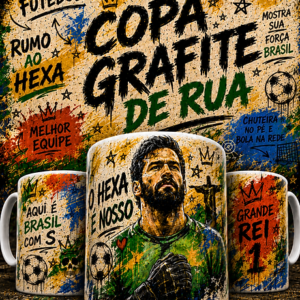 Sublimação Caneca Copa Grafite De Rua