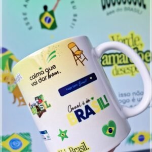 Sublimação Caneca Copa Do Mundo Brasil Core