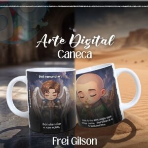 Sublimação Caneca Deus Cura