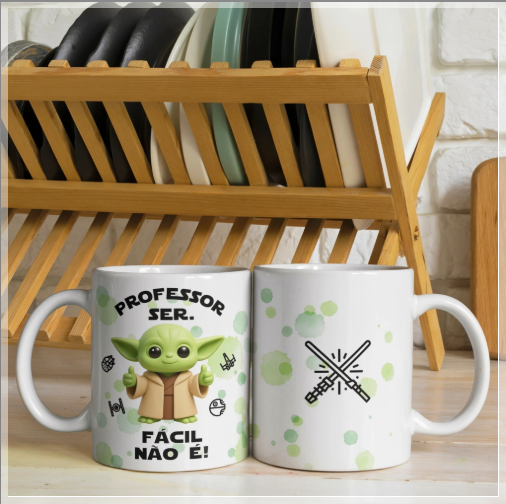 Sublimação Caneca Dia Dos Professores Baby Yoda