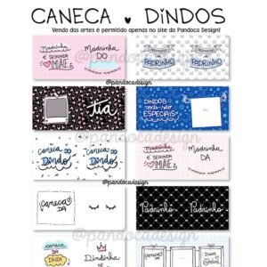 Sublimação Caneca Dindos